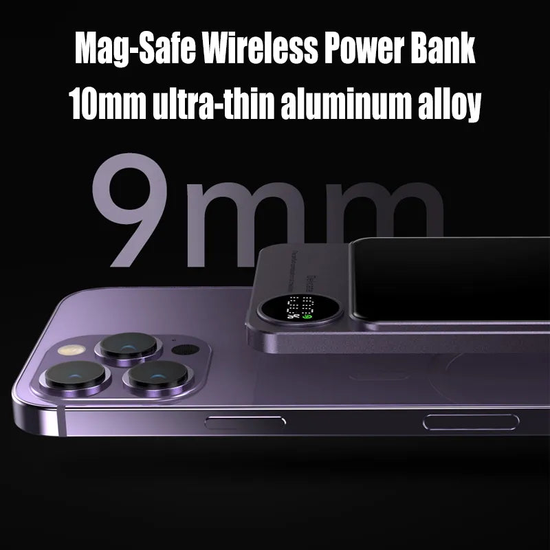 10000mAh Macsafe Magnetic Power Bank PD20W 15W Wireless Fast Charger