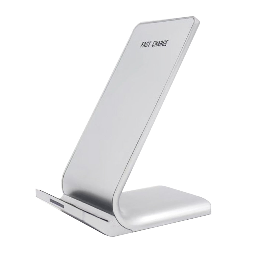 10W Q740 Wireless Folding Vertical Quick Charger USB Fast Charging Bracket High Power Docking Stand For Mobile Phones Desktop