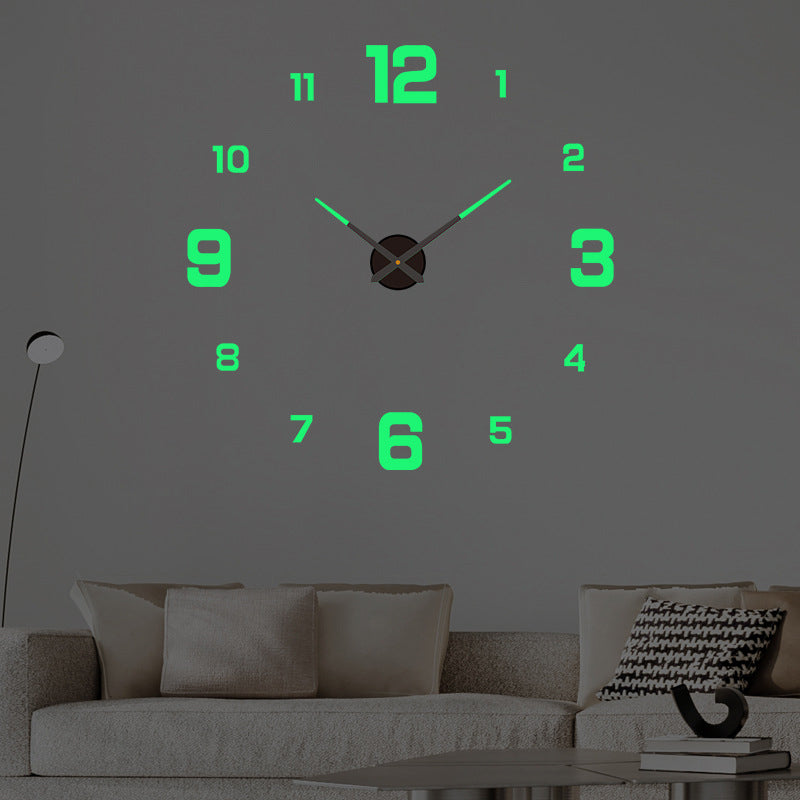 DIY Frameless Creative Wall Clock Wall Decal: A Silent and Stylish Addition for Home Decor, Ideal for Living Rooms and Offices